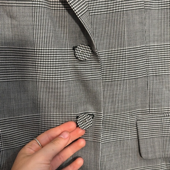 💕Proenza Schouler Wool Blend Black and White Blazer - 10 - Picture 3 of 7